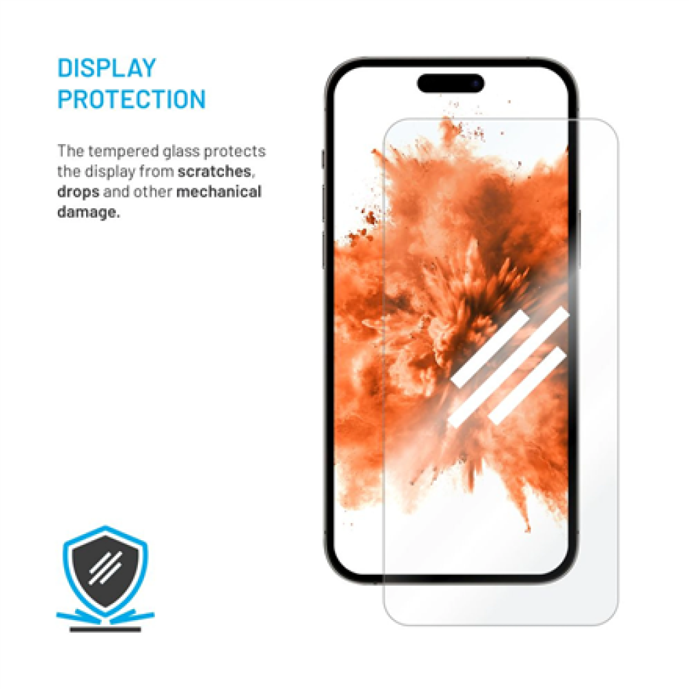 Fixed Screen protector , Apple , iPhone Air , Tempered Glass , Transparent , 2.5D