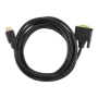 Cablexpert , Black , HDMI to DVI , 3 m