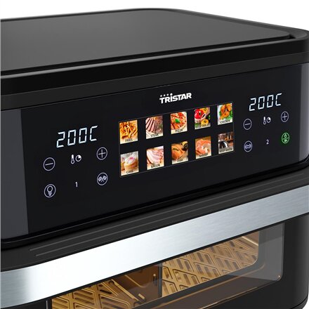 Tristar Dualzone Flex Airfryer , FR-9078 , Power 2800 W , Capacity 10 L , Hot air technology , Black