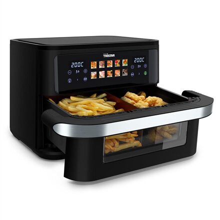 Tristar Dualzone Flex Airfryer , FR-9078 , Power 2800 W , Capacity 10 L , Hot air technology , Black