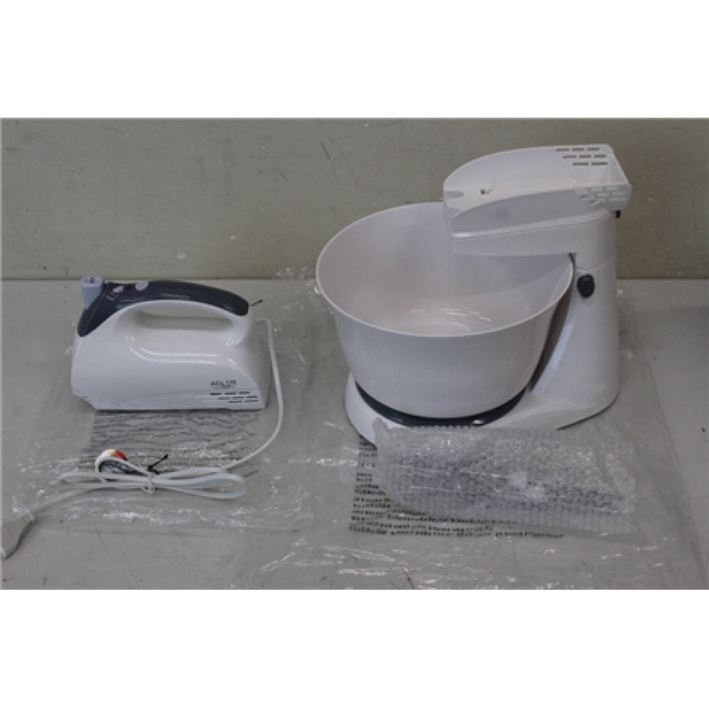 SALE OUT. , Adler , Mixer , AD 4202 , Mixer with bowl , 300 W , Number of speeds 5 , Turbo mode , White , DAMAGED PACKAGING