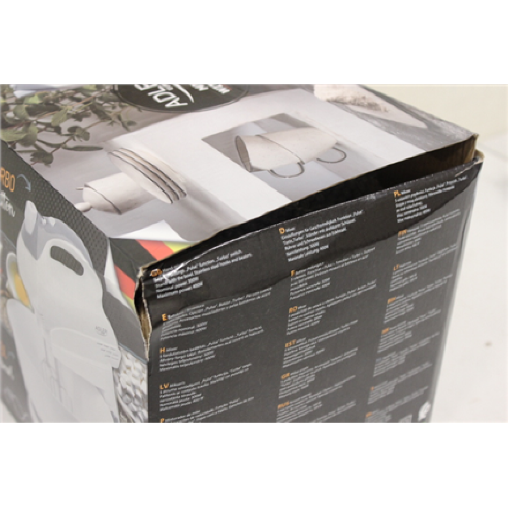 SALE OUT. , Adler , Mixer , AD 4202 , Mixer with bowl , 300 W , Number of speeds 5 , Turbo mode , White , DAMAGED PACKAGING