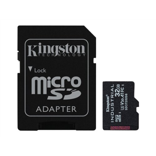 Kingston , UHS-I , 32 GB , microSDHC/SDXC Industrial Card , Flash memory class Class 10, UHS-I, U3, V30, A1