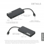 Lenovo , USB-C 7-in-1 Hub , USB Hub , USB 3.0 (3.1 Gen 1) ports quantity 2 , USB 2.0 ports quantity 1 , HDMI ports quantity 1