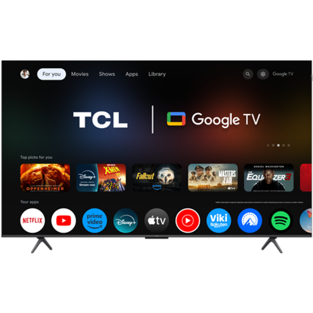 55T8C TCL 4K QLED TV , 55T8C , 55 , Smart TV , Google TV , Black