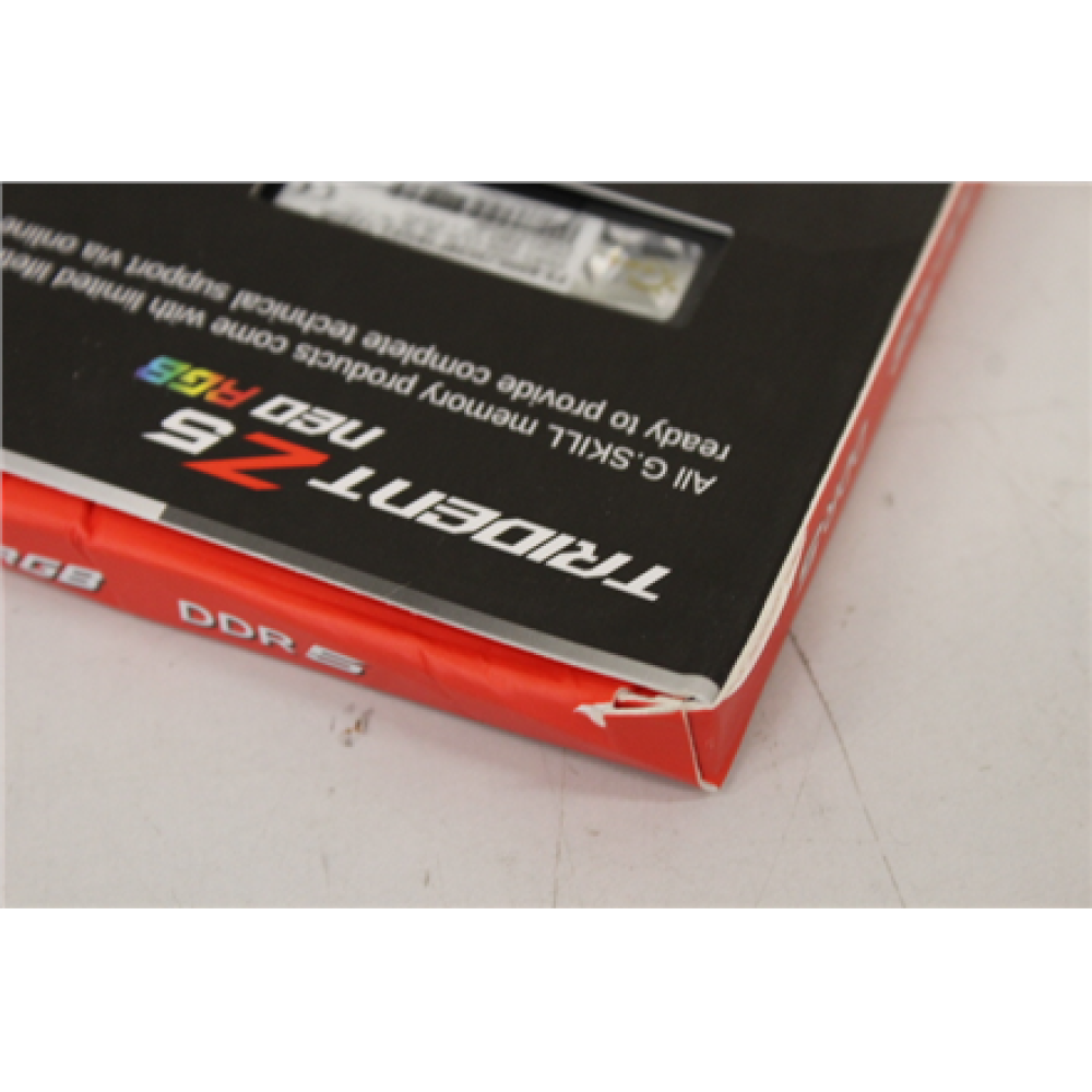 SALE OUT. G.Skill Trident Z5 Neo RGB DDR5 32GB (16GBx2) 30-38-38-96 6000 MT/s , G.Skill Trident Z5 Neo RGB , 32 Kit (16GBx2) GB , DDR5 , 6000 MHz , PC/server , Registered No , ECC No , DAMAGED PACKAGING