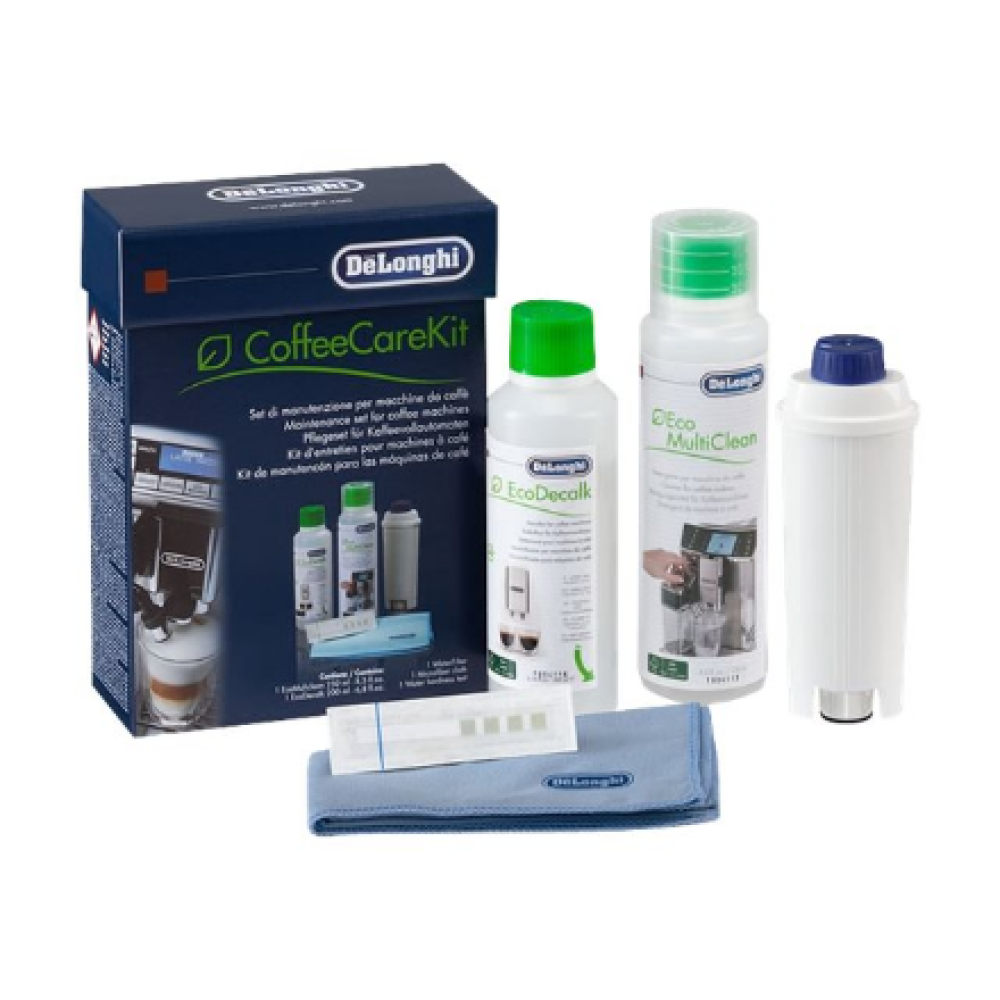 Delonghi , DLSC306 Maintenance Care Kit for Bean to Cup & Espresso Coffee Machines, includes five cleaning accessories