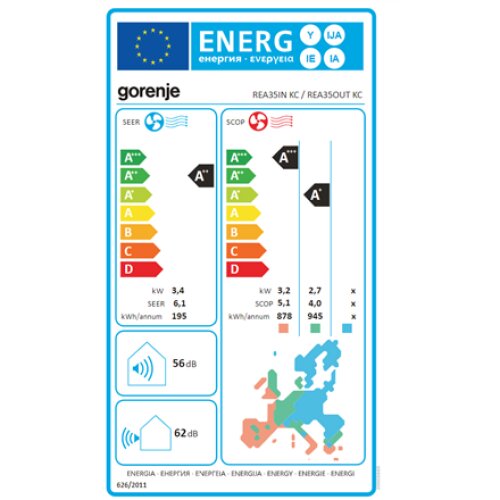 Gorenje , Air Conditioner, Outdoor unit , 20003668 REA35IN KC