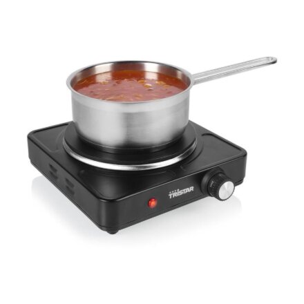 Tristar Table hob , KP-6151 , Number of burners/cooking zones 1 , Electric , Black