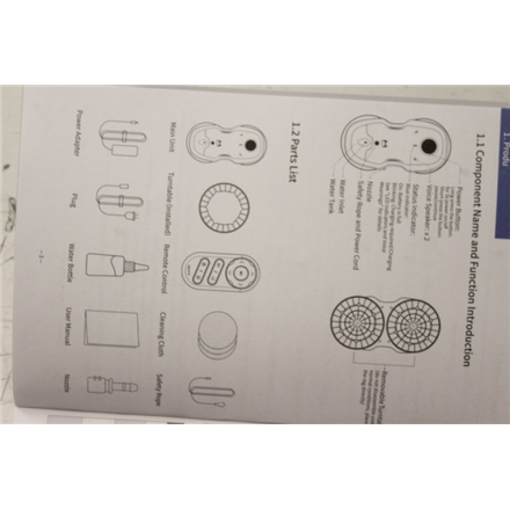 SALE OUT. , HUTT , Windows Cleaning Robot , C6 , Corded , 3800 Pa , White , DAMAGED PACKAGING, REMOTE CONTROL AND WIPES ARE MISSING