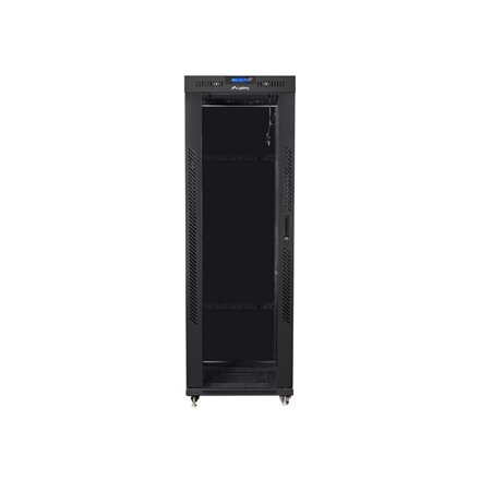 Lanberg , Rack cabinet 19 free-standing 37U/800x1000 (flat pack) with glass door, LCD , FF01-8037-12BL , Black