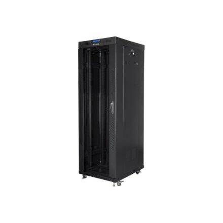 Lanberg , Rack cabinet 19 free-standing 37U/800x1000 (flat pack) with glass door, LCD , FF01-8037-12BL , Black