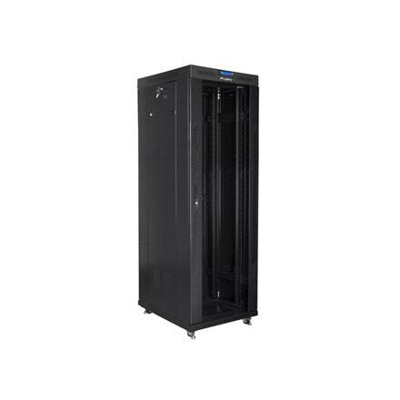 Lanberg , Rack cabinet 19 free-standing 37U/800x1000 (flat pack) with glass door, LCD , FF01-8037-12BL , Black