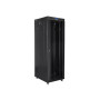 Lanberg , Rack cabinet 19 free-standing 37U/800x1000 (flat pack) with glass door, LCD , FF01-8037-12BL , Black