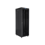 Lanberg , Rack cabinet 19 free-standing 37U/800x1000 (flat pack) with glass door, LCD , FF01-8037-12BL , Black