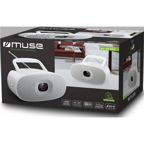 Muse , MD-202RDW , Portable radio CD player , White