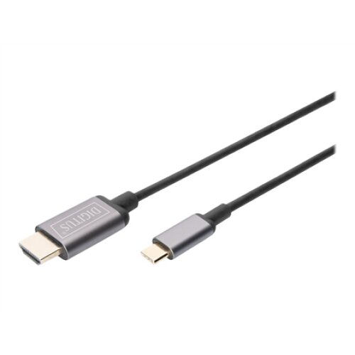 Digitus , USB Type-C to HDMI Adapter , DA-70821 , Black , USB Type-C , 1.8 m