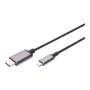Digitus , USB Type-C to HDMI Adapter , DA-70821 , Black , USB Type-C , 1.8 m