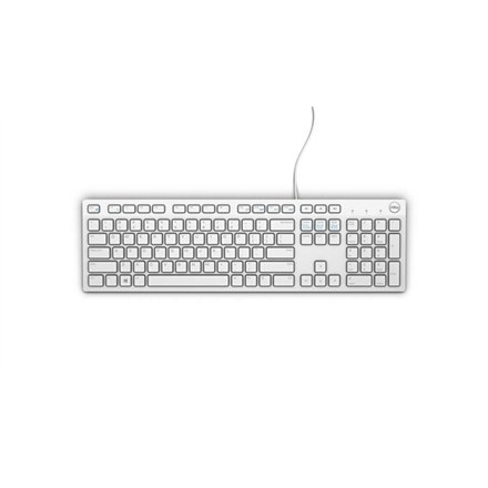 Dell , KB216 , Multimedia , Wired , EN , White , USB