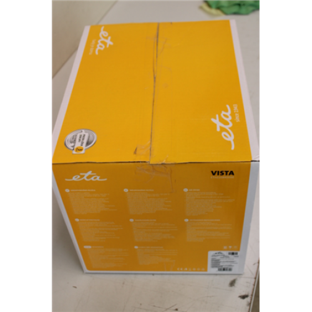 SALE OUT. , ETA , ETA016890000 Vista , Hot air fryer , Power 1300 W , Capacity 4.3 L , Hot air technology , Black , UNPACKED,SCRATCHED