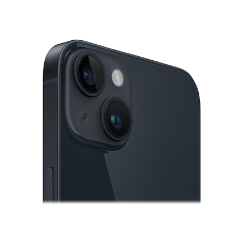 Apple , iPhone 14 , Midnight , 6.1 , Super Retina XDR , 2532 x 1170 pixels , Apple , A15 Bionic , Internal RAM 4 GB , 128 GB , Dual SIM , Nano-SIM , 3G , 4G , 5G , Main camera resolution 12+12 MP , Secondary camera resolution 12 MP , iOS , 16 , 3279 mAh