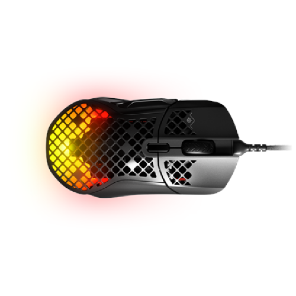 SteelSeries Aerox 5 (2022 Edition), RGB LED light, Onyx, Wired Optical Gaming Mouse