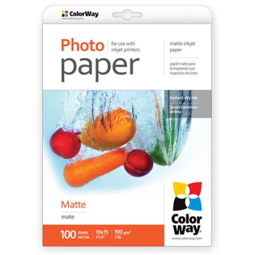 Matte Photo Paper , 190 g/m² , 10x15