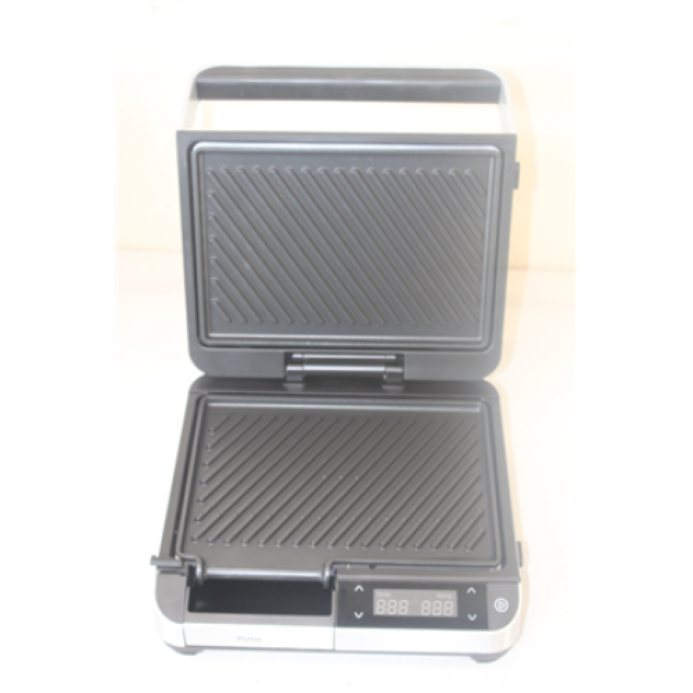 SALE OUT. Caso DG 2000 Grill, Double contact, Power 2000 W, 2 removable plates, Stainless steel Caso Grill DG 2000 Contact, 2000 W, Stainless steel, DAMAGED ITEM