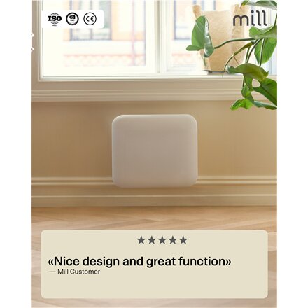 Mill , Heater , IB250 Steel , Panel Heater , 250 W , Number of power levels 1 , Suitable for rooms up to 2-5 m² , White