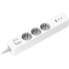Xiaomi 20W Power Strip (2C1A) EU , Sockets quantity 3