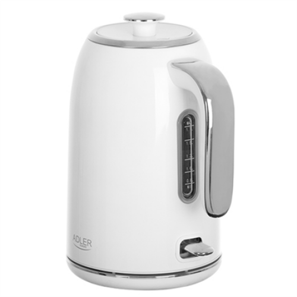 Adler Kettle AD 1341 Electric 2200 W 1.7 L Stainless steel 360° rotational base White