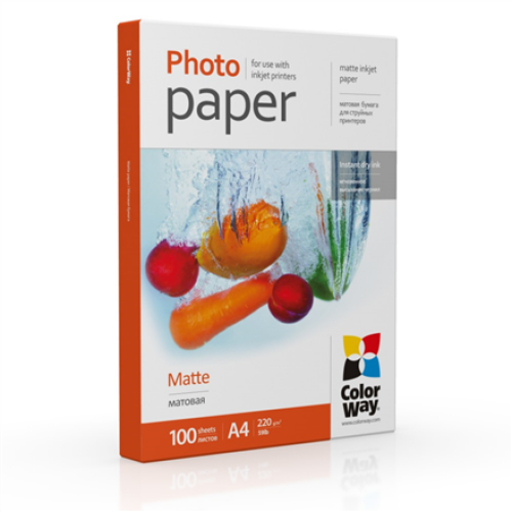 Photo Paper , PM220100A4 , White , 220 g/m² , A4 , Matte