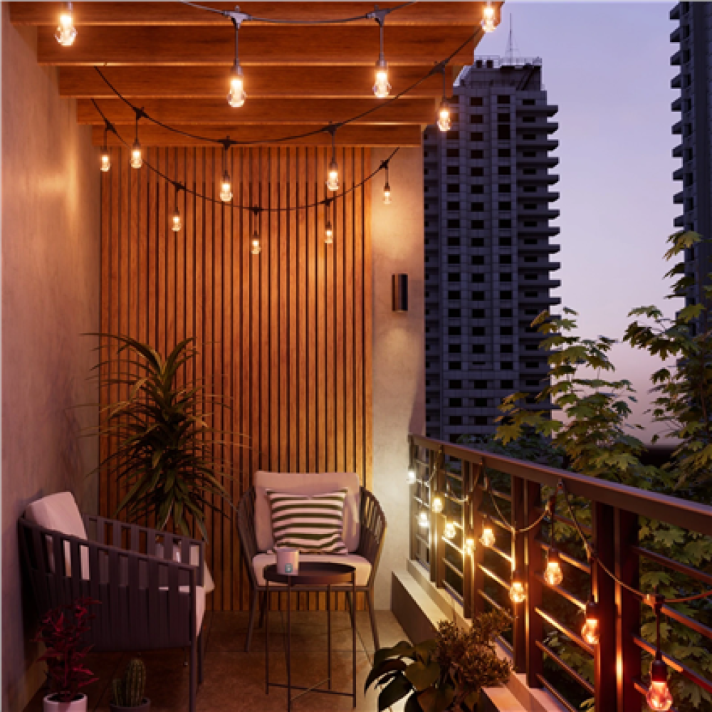 Nanoleaf Essentials Matter Smart Multicolour Outdoor String Lights Starter Kit 30m,16M+