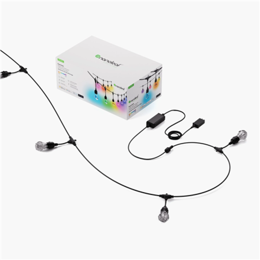 Nanoleaf Essentials Matter Smart Multicolour Outdoor String Lights Starter Kit 30m,16M+