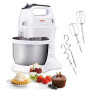 TEFAL HT312138 Quickmix , Hand Mixer , 300 W , Number of speeds 5 , Turbo mode , White/Stainless steel