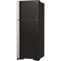 Hitachi Refrigerator R-VG541PRU0 (GBK) Energy efficiency class F, Free standing, Height 183.5 cm, No Frost system, Fridge net capacity 333 L, Freezer net capacity 117 L, Glass Black