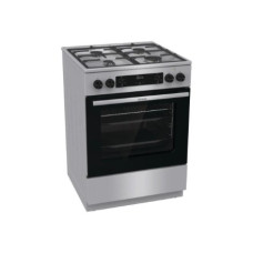 Gorenje GK6C4XF , Cooker , Hob type Gas , Oven type Electric , Stainless steel , Width 60 cm , Depth 60 cm , Grilling , Energy efficiency class A , 71 L