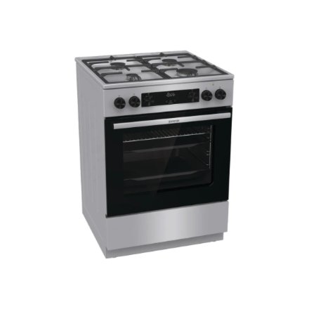 Gorenje GK6C4XF , Cooker , Hob type Gas , Oven type Electric , Stainless steel , Width 60 cm , Depth 60 cm , Grilling , Energy efficiency class A , 71 L