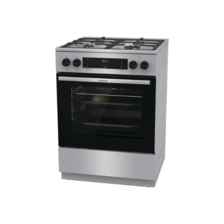Gorenje GK6C4XF , Cooker , Hob type Gas , Oven type Electric , Stainless steel , Width 60 cm , Depth 60 cm , Grilling , Energy efficiency class A , 71 L