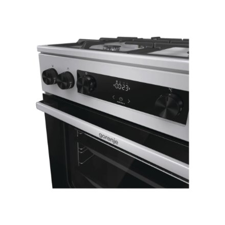 Gorenje GK6C4XF , Cooker , Hob type Gas , Oven type Electric , Stainless steel , Width 60 cm , Depth 60 cm , Grilling , Energy efficiency class A , 71 L