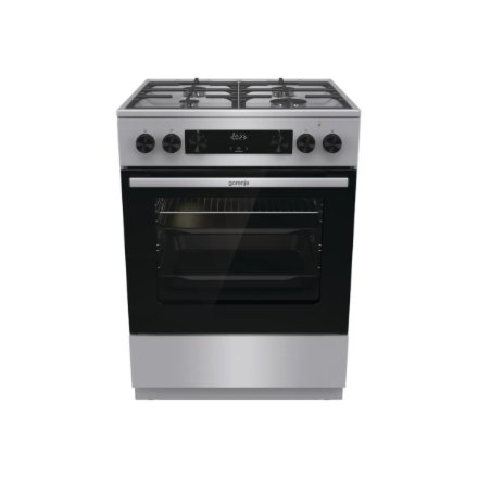 Gorenje GK6C4XF , Cooker , Hob type Gas , Oven type Electric , Stainless steel , Width 60 cm , Depth 60 cm , Grilling , Energy efficiency class A , 71 L