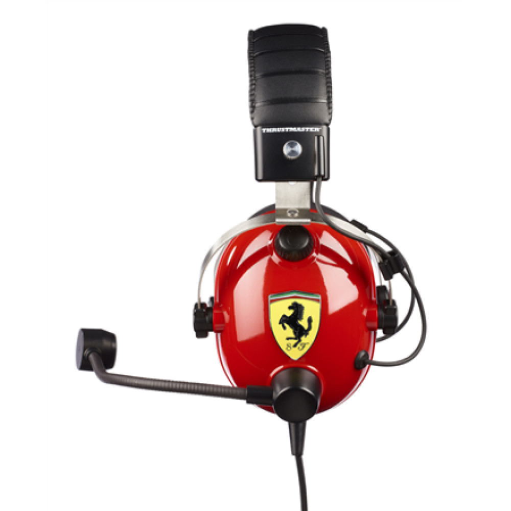 Thrustmaster Gaming Headset T Racing Scuderia Ferrari Edition Wired Over-Ear Noise canceling Red/Black