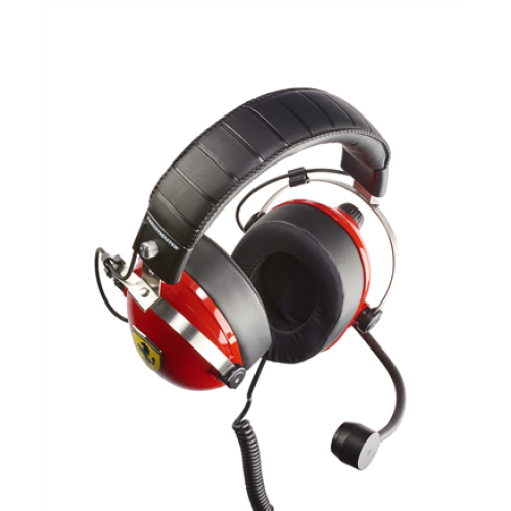 Thrustmaster Gaming Headset T Racing Scuderia Ferrari Edition Wired Over-Ear Noise canceling Red/Black