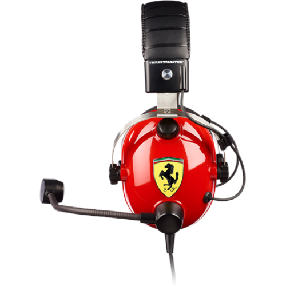 Thrustmaster Gaming Headset T Racing Scuderia Ferrari Edition Wired Over-Ear Noise canceling Red/Black