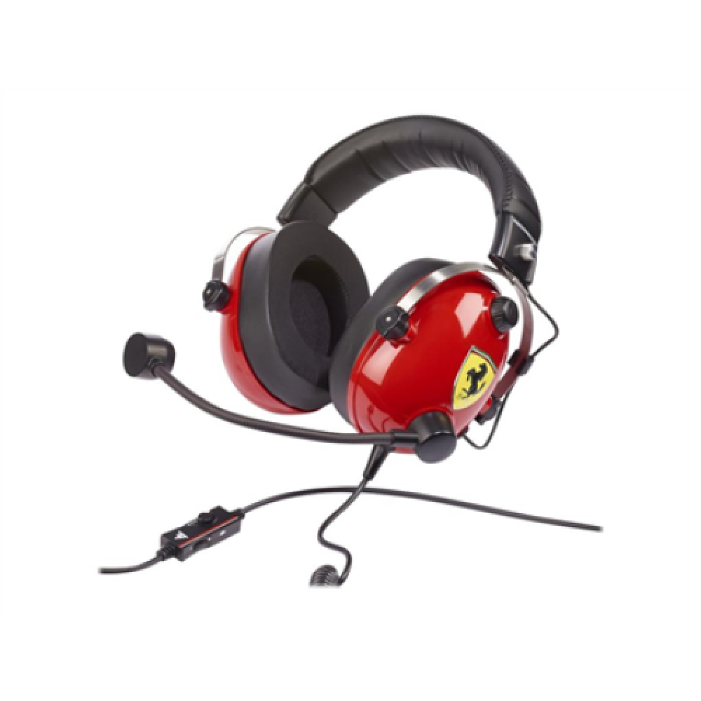Thrustmaster Gaming Headset T Racing Scuderia Ferrari Edition Wired Over-Ear Noise canceling Red/Black