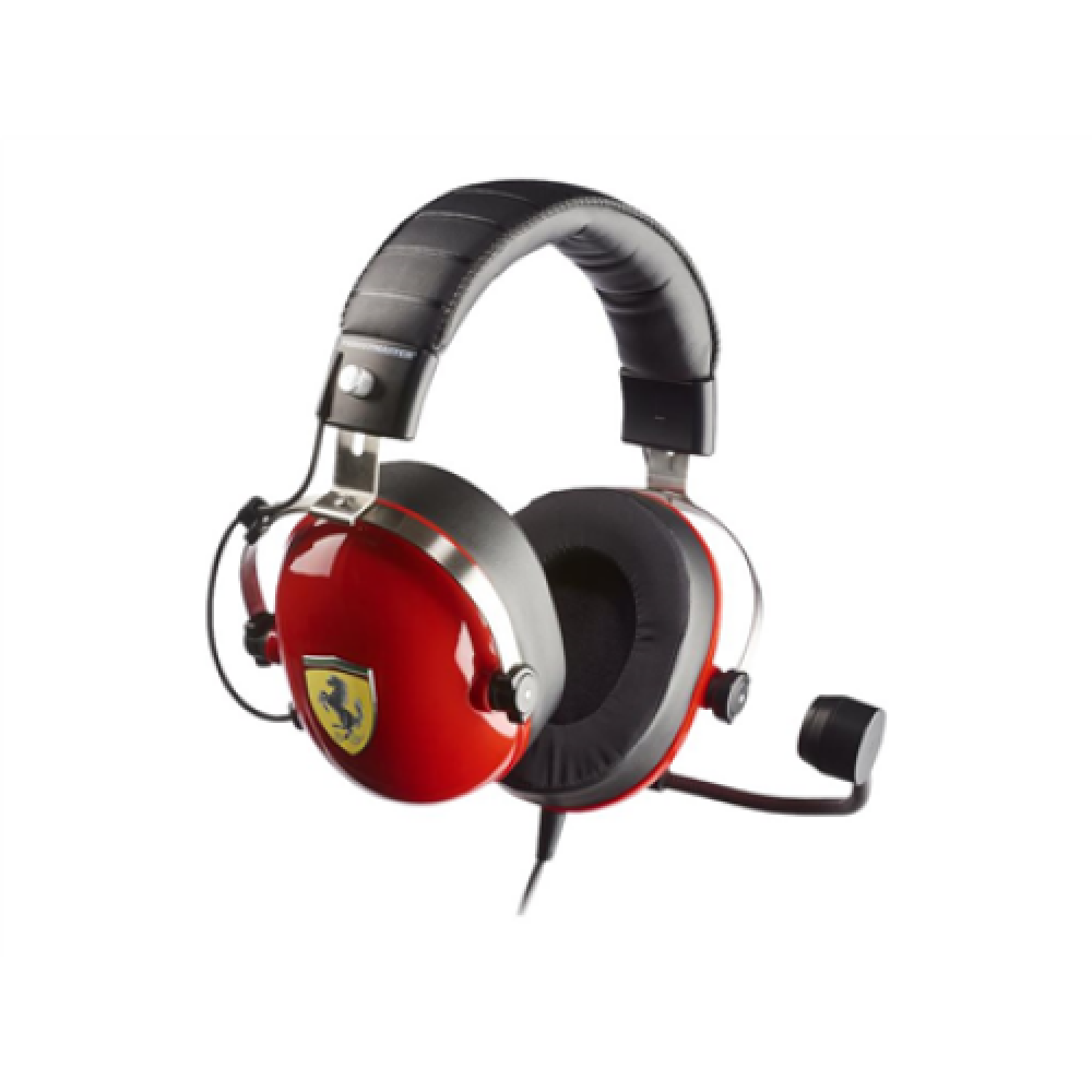 Thrustmaster Gaming Headset T Racing Scuderia Ferrari Edition Wired Over-Ear Noise canceling Red/Black