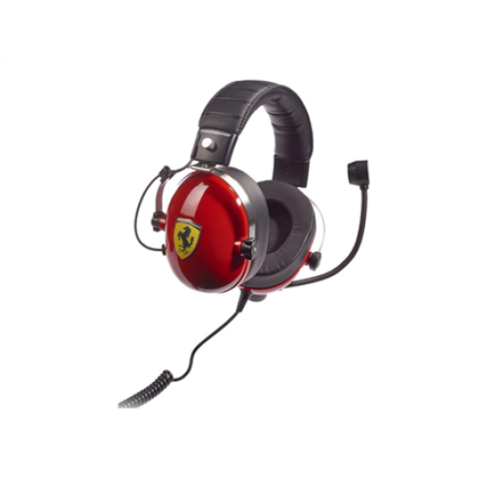 Thrustmaster Gaming Headset T Racing Scuderia Ferrari Edition Wired Over-Ear Noise canceling Red/Black