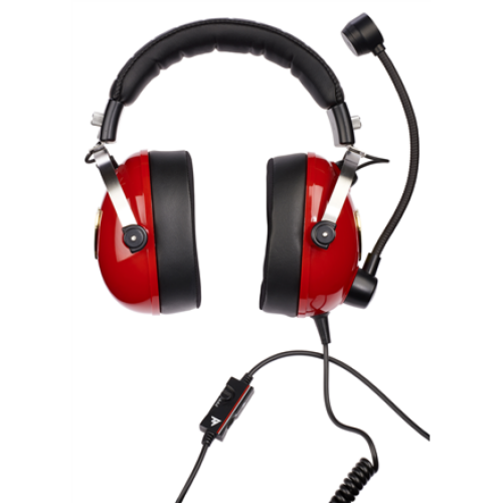 Thrustmaster Gaming Headset T Racing Scuderia Ferrari Edition Wired Over-Ear Noise canceling Red/Black