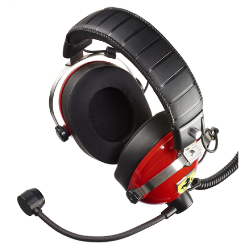 Thrustmaster Gaming Headset T Racing Scuderia Ferrari Edition Wired Over-Ear Noise canceling Red/Black