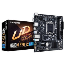 Gigabyte , H610M S2H V2 1.0 , Processor family Intel , Processor socket LGA1700 , DDR5 DIMM , Supported hard disk drive interfaces M.2, SATA , Number of SATA connectors 4 Gigabyte , H610M S2H V2 1.0 , Processor family Intel , Processor socket LGA1700 , DDR5 DIMM , Supported hard disk drive interfaces M.2, SATA , Number of SATA connectors 4